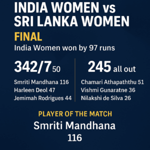 🏏 India Women vs Sri Lanka Women – Final Match Highlights | Tri-Series 2025