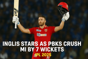 MI vs PBKS – IPL 2025 Match 69: Inglis & Arya PBKS playoff glory
